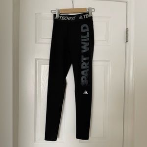 Adidas Black Workout Pants Size X-SMALL
